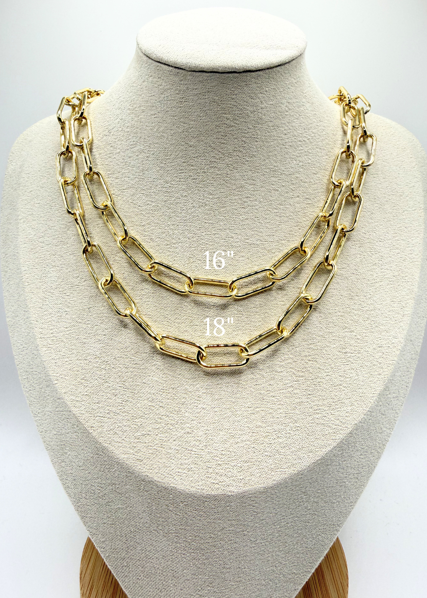 Large Paperclip Chain Necklace