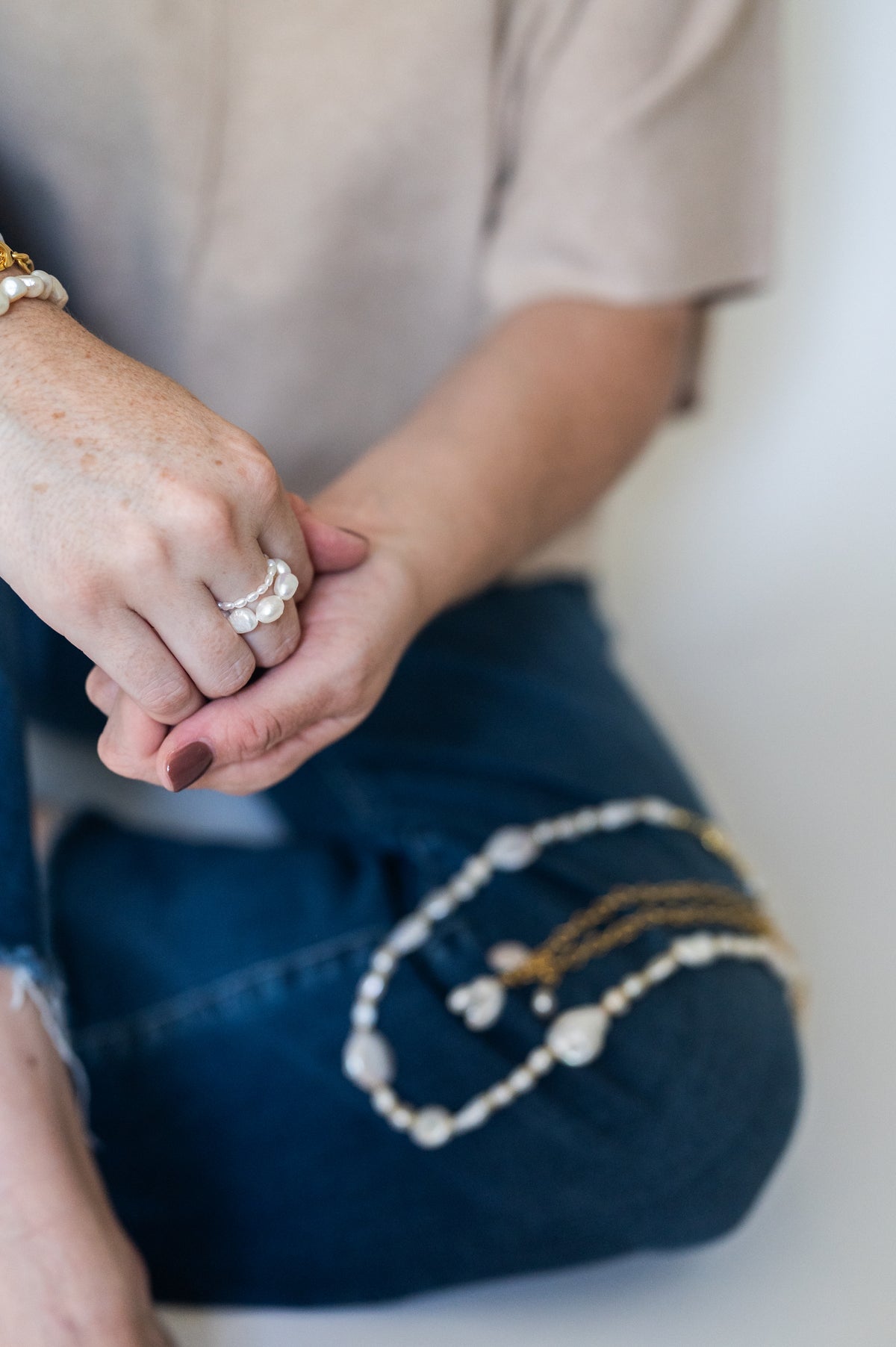The Halo - Pearl Rings