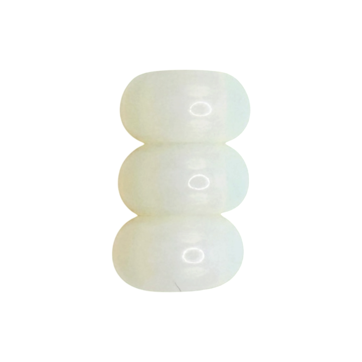 White Opaque Large Beads